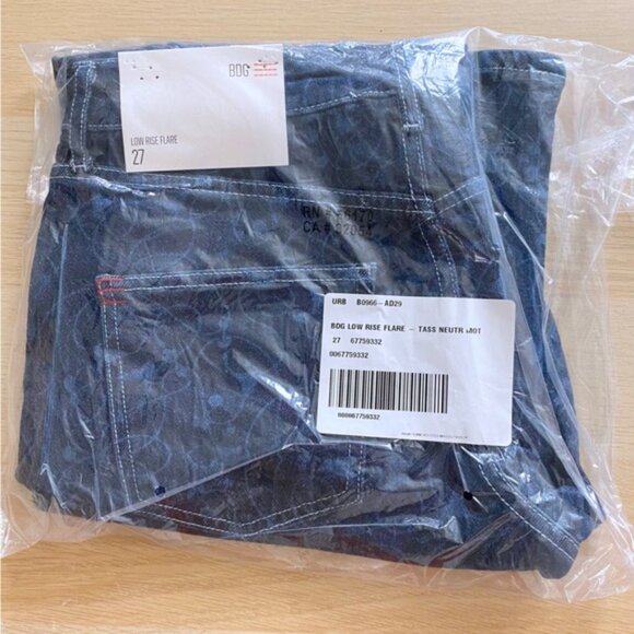 Urban Outfitters | BDG Low Rise Flare Jean New 27 Waist Floral Y2K Skater Beach - Picture 8 of 10